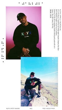two photos of a man sitting on top of a mountain